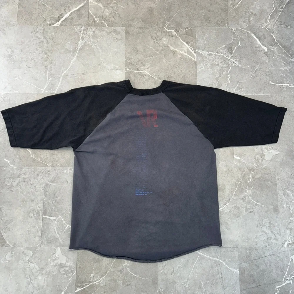 Vintage Velvet Revolver Graphic Tour Tee Mens XL 3/4 Baseball Sleeve Faded Shirt